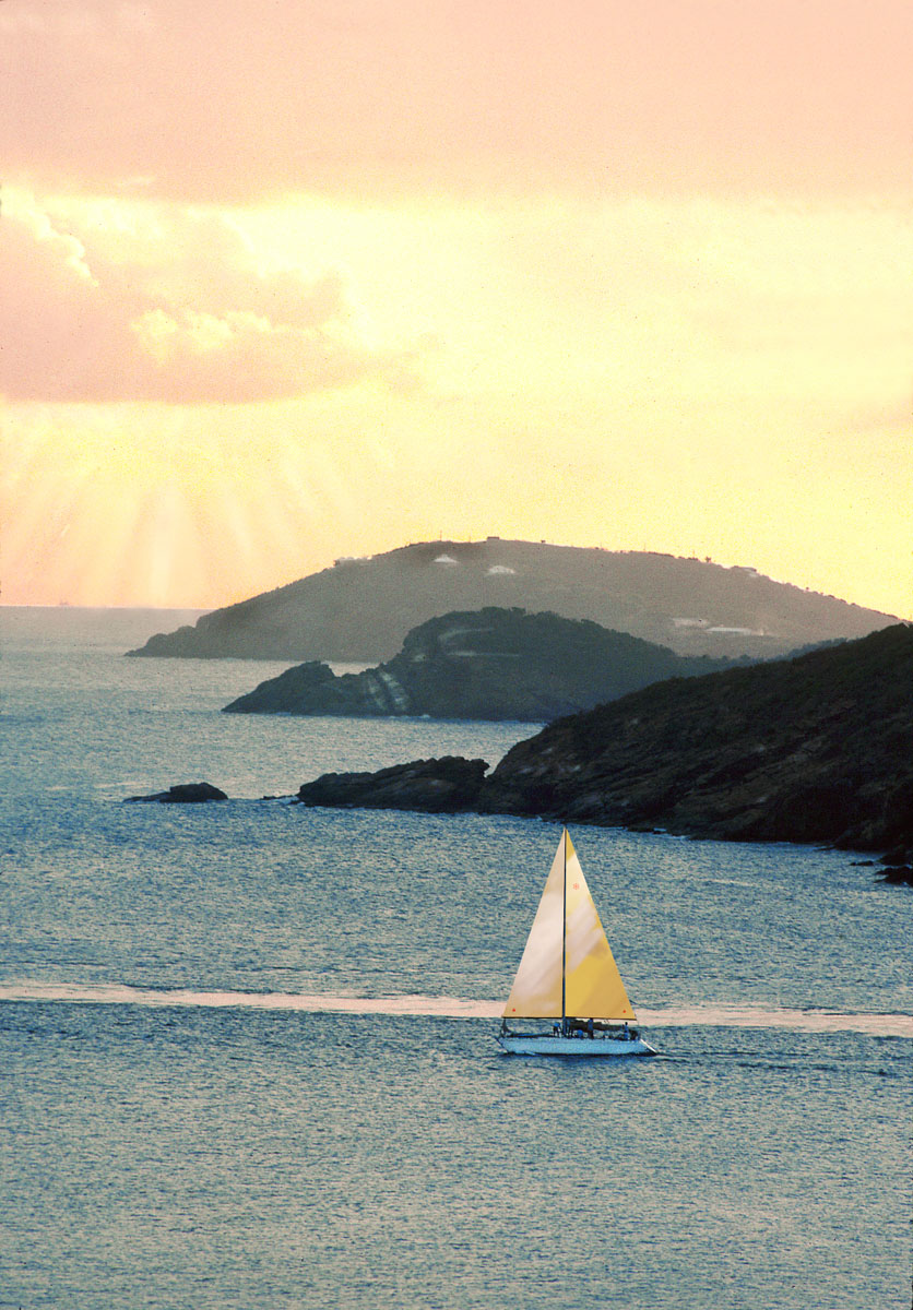 St. Thomas Island sailing photography